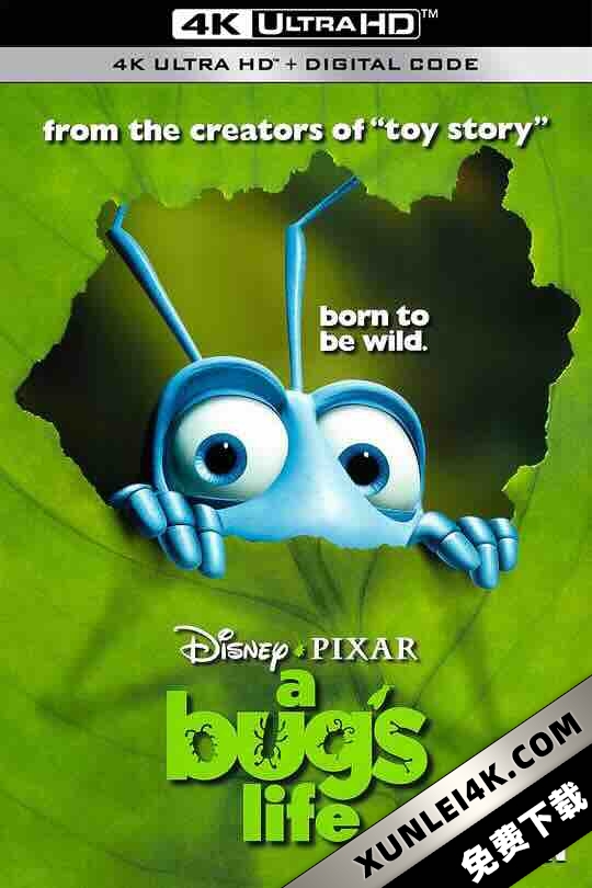 虫虫危机 A Bug’s Life (1998) / 虫虫特工队(港) / 4K动画片下载 / A.Bugs.Life.1998.2160p.WEB-DL.TrueHD.7.1.Atmos.DV.MKV.x265-NOSiViD