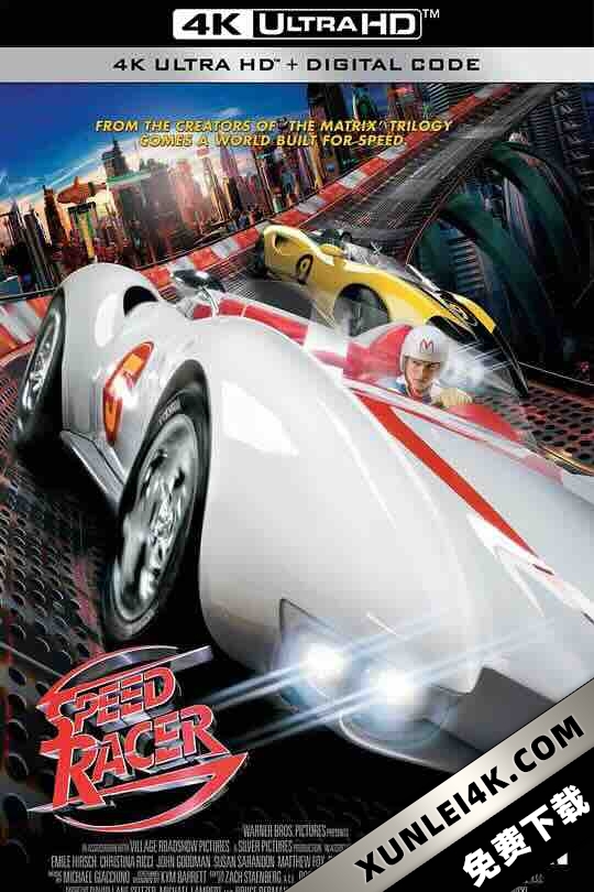 极速赛车手 Speed Racer (2008) / 骇速快手(台) / 极速赛车 / 4K电影下载 / Speed.Racer.2008.2160p.Ai-Upscaled.10Bit.H265.AC3.5.1-DirtyHippie.RIFE4.14-60fps