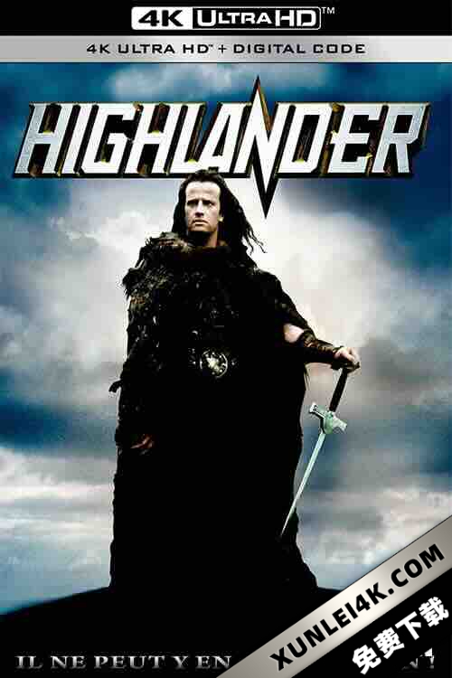 高地人 Highlander (1986) / 高地人1 / 时空奇兵 / 挑战者 / 高地奇人 / 4K电影下载 / Highlander.1986.2160p.UHD.BluRay.x265.10bit.HDR.DTS-HD.MA.5.1-GUHZER
