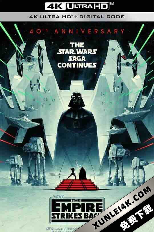 星球大战2:帝国反击战 Star Wars: Episode V – The Empire Strikes Back (1980) / 星球大战第五集:帝国反击战 / 星际大战五部曲:帝国大反击 / 星球大战5:帝国反击战 / 4K电影下载 / Star.Wars.Episode.V.The.Empire.Strikes.Back.1980.PROPER.2160p.BluRay.REMUX.HEVC