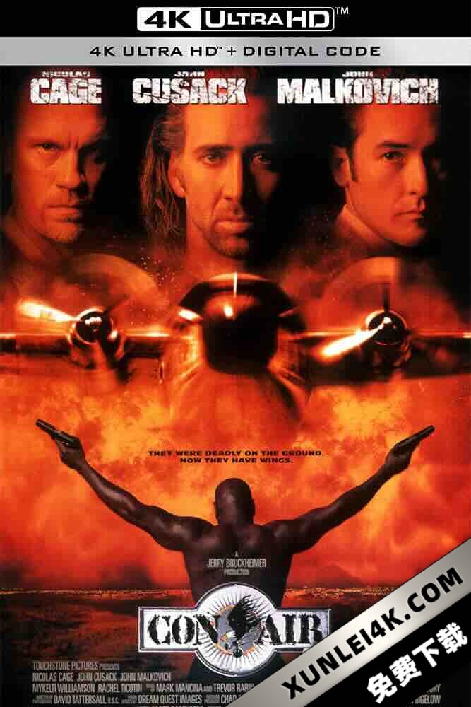空中监狱 Con Air [1997][美国][豆瓣: 8.2] 惊天动地(港)/空中囚犯/罪犯的空中之旅
