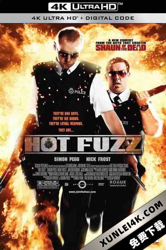 热血警探 Hot Fuzz (2007) / 爆辣刑警(港) / 终棘警探(台) / 终棘警探 / 热血条子 / 硬派雷子 / 硬派条子 / 4K电影下载 / Hot Fuzz 2007.UHD.BluRay.2160p.DTS-X.7.1.HEVC-DDR