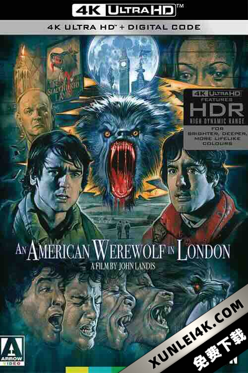 美国狼人在伦敦 An American Werewolf in London (1981) / 鬼追人 / 4K电影下载 / An.American.Werewolf.In.London(Um.Lobisomem.Americano.em.Londres).1981.2160p.HDR.DV BR-ENG-ITA
