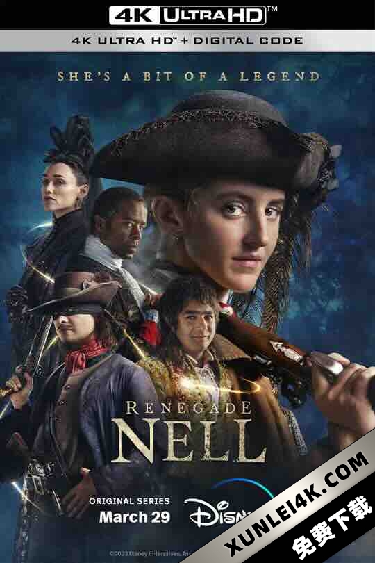 叛逆女流 Renegade Nell (2024) / 叛徒内尔 / The Ballad of Renegade Nell / 4K美剧下载 / Renegade.Nell.S01.COMPLETE.2160p.WEB-DL.HDR.ENG.LATINO.CASTELLANO.POR.DDP5.1.Atmos.H265