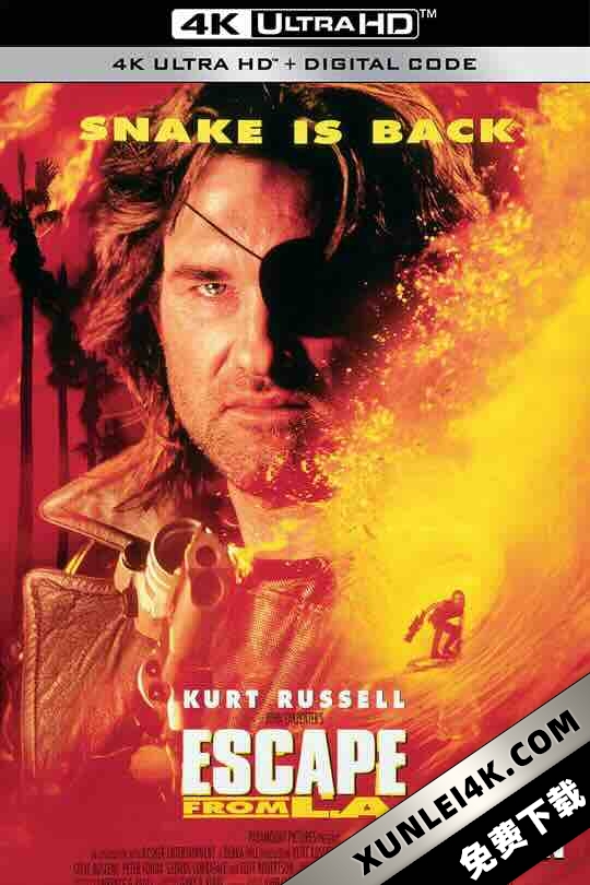 洛杉矶大逃亡 Escape from L.A. (1996) / 逃出洛杉矶 / John Carpenter’s Escape from L.A. / Escape from L.A. / 4K电影下载 / Escape.from.L.A.1996.2160p.BluRay.REMUX.HEVC.DTS-HD.MA.5.1-FGT