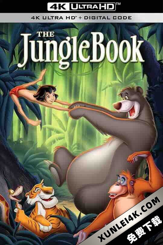 森林王子 The Jungle Book (1967) / 小泰山(港) / 丛林之书 / 4K动画片下载 / The Jungle Book (1967) Upscale [2160p] [AV1-10bit Opus 5.1]