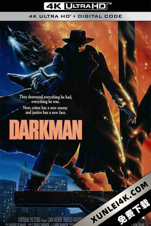 变形黑侠 Darkman (1990) / 魔侠震天雷(台) / 隐形黑侠 / 4K电影下载 / Darkman 1990 2160p UHD BluRay REMUX DV HDR HEVC DTS-HD MA 5 1-TRiToN